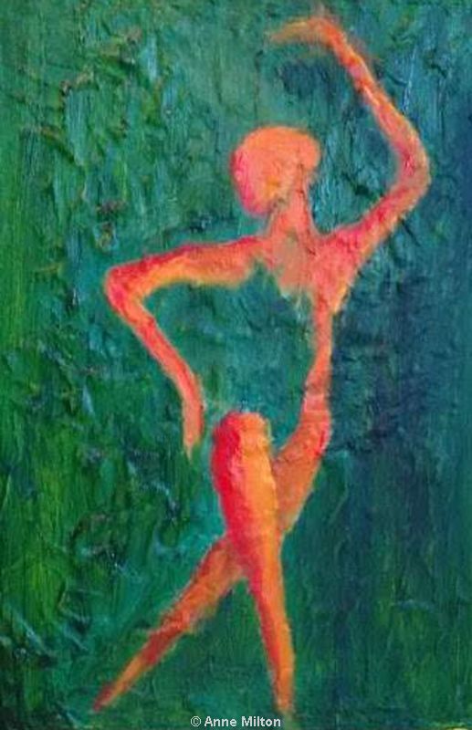 Dance love, dance joy painted by Anne Milton, Fine artist